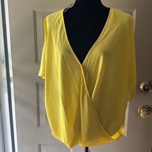 Woven blouse wrap style